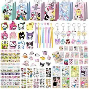 Sanrio Party Favors, 97 Pcs Sanrio Birthday Party Favors Set - Sanrio Party Keychain Gift Bags Notebooks Stickers Pens etc Sanrio Birthday Gifts for Sanrio Party Supplies Sanrio Party Favors, 97 Pcs Sanrio Birthday Party Favors Set - Sanrio Party Keychain Gift Bags Notebooks Stickers Pens etc Sanrio Birthday Gifts for Sanrio Party Supplies