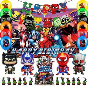 Superhero Birthday Party Supplies, 37 Pcs Superhero Party Decorations Set - Superhero Banner Cake Toppers + Superhero Birthday Balloons for Kids Superhero Birthday Party Decorations Superhero Birthday Party Supplies, 37 Pcs Superhero Party Decorations Set - Superhero Banner Cake Toppers + Superhero Birthday Balloons for Kids Superhero Birthday Party Decorations
