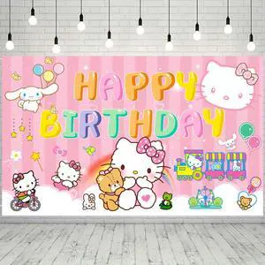 71x43'' Hello Kitty Party BackdHello Kitty Birthday Party Background Happy Birthday Hello Kitty Backdrop & Hello Kitty Birthday Backdrop for Hello Kitty Party Decorations 71x43'' Hello Kitty Party BackdHello Kitty Birthday Party Background Happy Birthday Hello Kitty Backdrop & Hello Kitty Birthday Backdrop for Hello Kitty Party Decorations
