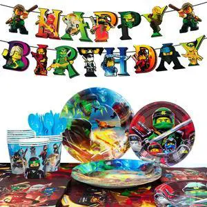 114 Pcs Ninja Birthday Party Decorations & Tableware Set - Ninja Birthday Table Cloth Banner Plates Napkins Cups etc Ninja Birthday Party Decorations for Ninja Party Supplies 114 Pcs Ninja Birthday Party Decorations & Tableware Set - Ninja Birthday Table Cloth Banner Plates Napkins Cups etc Ninja Birthday Party Decorations for Ninja Party Supplies