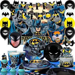 Batman Party Decorations,115pcs Batman Birthday Decorations & Batman Party Tableware Set- Batman Decorations Balloons Banner & Batman Tablecloth Plates Cups Napkins etc Batman Birthday Party Supplies Batman Party Decorations,115pcs Batman Birthday Decorations & Batman Party Tableware Set- Batman Decorations Balloons Banner & Batman Tablecloth Plates Cups Napkins etc Batman Birthday Party Supplies
