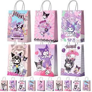 Kuromi Party Favor Bags with Handles, 18 Pcs Kuromi Gift Bags for Party Favors/Kuromi Gift Bags/Kuromi Candy Bags/Kuromi Treat Bags, Kuromi Paper Bags for Kuromi Party Decorations Kuromi Party Favor Bags with Handles, 18 Pcs Kuromi Gift Bags for Party Favors/Kuromi Gift Bags/Kuromi Candy Bags/Kuromi Treat Bags, Kuromi Paper Bags for Kuromi Party Decorations