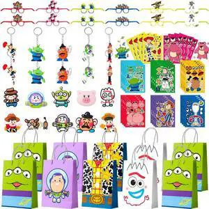 Toy Story Party Favors for Kids, 50pcs Toy Story Birthday Party Favors Set- Toy Story Goodie Bags Key Chains Stickers Photo Props etc Toy Story Party Supplies, for Toy Story Birthday Decorations Toy Story Party Favors for Kids, 50pcs Toy Story Birthday Party Favors Set- Toy Story Goodie Bags Key Chains Stickers Photo Props etc Toy Story Party Supplies, for Toy Story Birthday Decorations