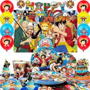One Piece Birthday Decorations for Kids,112pcs One Piece Party Decorations&One Piece Party Tableware Set- One Piece Anime Birthday Banner Balloons Plates Napkins etc One Piece Birthday Party Supplies One Piece Birthday Decorations for Kids,112pcs One Piece Party Decorations&One Piece Party Tableware Set- One Piece Anime Birthday Banner Balloons Plates Napkins etc One Piece Birthday Party Supplies