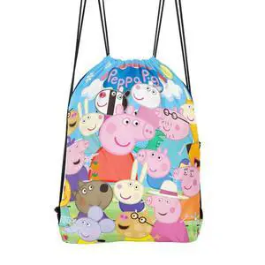 12 Pcs Peppa Pig Party Favors Peppa Pig Party Decoration Drawstring Bag Candy Bag 12 Pcs Peppa Pig Party Favors Peppa Pig Party Decoration Drawstring Bag Candy Bag
