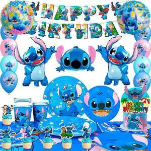Stitch Party Supplies, 106pcs Stitch Birthday Decorations&Stitch and Angel Birthday Tableware Set - Stitch Birthday Party Balloons Banner&Stitch Party Plates Napkins etc Stitch Birthday Party Supplies Stitch Party Supplies, 106pcs Stitch Birthday Decorations&Stitch and Angel Birthday Tableware Set - Stitch Birthday Party Balloons Banner&Stitch Party Plates Napkins etc Stitch Birthday Party Supplies
