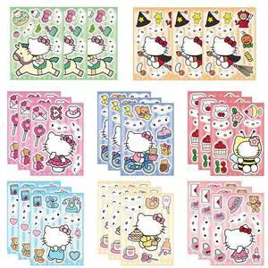 Sanrio Hello Kitty 24 Pcs DIY Stickers Party Decoration Birthday Party Supplies Sanrio Hello Kitty 24 Pcs DIY Stickers Party Decoration Birthday Party Supplies