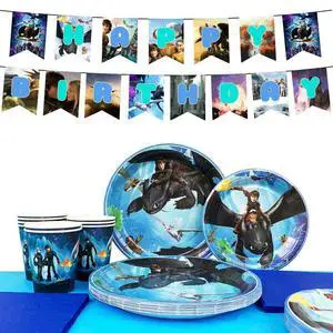 114 Pcs How to Train Your Dragon Birthday Tableware-Banner Plate Tablecloth etc How to Train Your Dragon Birthday Party Supplies 114 Pcs How to Train Your Dragon Birthday Tableware-Banner Plate Tablecloth etc How to Train Your Dragon Birthday Party Supplies
