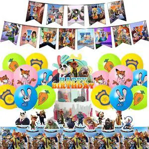 Zootopia Birthday Party Supplies, 29 Pcs Zootopia Party Decorations Set- Zootopia Birthday Decorations Banners Tablecloth & Zootopia Balloons Cake Toppers etc Zootopia Party Supplies for Kids Zootopia Birthday Party Supplies, 29 Pcs Zootopia Party Decorations Set- Zootopia Birthday Decorations Banners Tablecloth & Zootopia Balloons Cake Toppers etc Zootopia Party Supplies for Kids