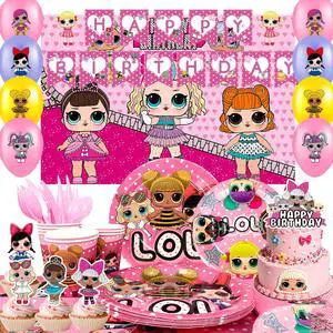 Surprise Doll Birthday Party Supplies, 112 Pcs Surprise Doll Party Decorations & Tableware sets - LOL Plates Tablecloth Cups Backgdrop Banners Cake Toppers etc. Kids Surprise Doll Party supplies Surprise Doll Birthday Party Supplies, 112 Pcs Surprise Doll Party Decorations & Tableware sets - LOL Plates Tablecloth Cups Backgdrop Banners Cake Toppers etc. Kids Surprise Doll Party supplies