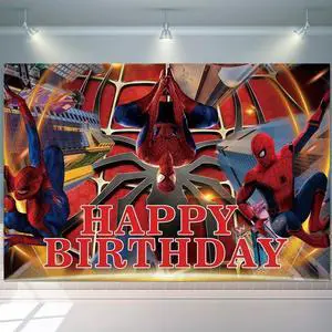 70.8''x43.3'' Spiderman Background, Spiderman Birthday Backdrop for Spiderman Birthday Decorations, Spiderman Theme Party Backdrop for Spiderman Party Supplies 70.8''x43.3'' Spiderman Background, Spiderman Birthday Backdrop for Spiderman Birthday Decorations, Spiderman Theme Party Backdrop for Spiderman Party Supplies