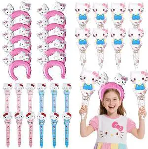 30 Pcs Hello Kitty Birthday Party Foil Balloon Decoration Set - Hello Kitty Balloon Headband and Handheld Foil Balloons for Hello Kitty Themed Party Supplies 30 Pcs Hello Kitty Birthday Party Foil Balloon Decoration Set - Hello Kitty Balloon Headband and Handheld Foil Balloons for Hello Kitty Themed Party Supplies