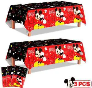 Mickey Mouse Birthday Decorations Tablecloth, 3pcs Mickey Mouse Table Cloth Kit- Mickey Mouse Party Table Cloth/Mickey Mouse Table Cover/Mickey Mouse Tablecloth, for Mickey Mouse Birthday Decorations Mickey Mouse Birthday Decorations Tablecloth, 3pcs Mickey Mouse Table Cloth Kit- Mickey Mouse Party Table Cloth/Mickey Mouse Table Cover/Mickey Mouse Tablecloth, for Mickey Mouse Birthday Decorations
