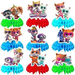 9 Pcs SuperKitties Honeycomb Centerpieces for Birthday,SuperKitties Centerpieces for Tables 3D Double Side SuperKitties Honeycomb Style Centerpiece for Kids SuperKitties Party Decorations 9 Pcs SuperKitties Honeycomb Centerpieces for Birthday,SuperKitties Centerpieces for Tables 3D Double Side SuperKitties Honeycomb Style Centerpiece for Kids SuperKitties Party Decorations