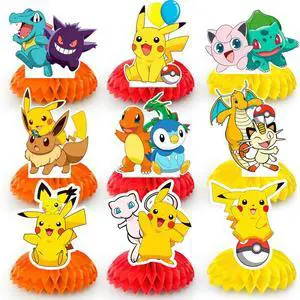 Pokemon Centerpieces for Tables, 9 Pcs 3D Double Side Pokemon Honeycomb Centerpieces for Pokemon Themed Party Supplies Decorations,Pokemon Table Decorations for Boys/Girls Kids Pokemon Centerpieces for Tables, 9 Pcs 3D Double Side Pokemon Honeycomb Centerpieces for Pokemon Themed Party Supplies Decorations,Pokemon Table Decorations for Boys/Girls Kids