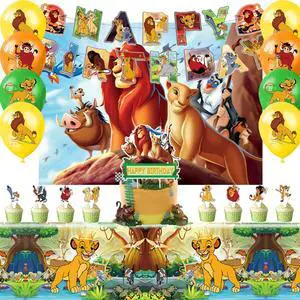 Lion King Party Decorations, 38pcs Lion King Birthday Decorations Set - Lion King Balloons Banner & Lion King Balloon Cupcake Decorations etc Lion King Themed for Kids Birthday Party Supplies Lion King Party Decorations, 38pcs Lion King Birthday Decorations Set - Lion King Balloons Banner & Lion King Balloon Cupcake Decorations etc Lion King Themed for Kids Birthday Party Supplies