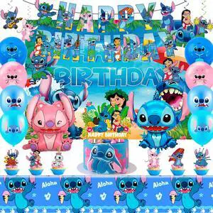 Stitch Birthday Party Supplies,36 Pcs Stitch Party Decorations - Stitch Balloons Tablecloth Banners Cupcake Toppers Backdrops etc. Stitch Birthday Party Decorations For Kids Stitch Birthday Party Supplies,36 Pcs Stitch Party Decorations - Stitch Balloons Tablecloth Banners Cupcake Toppers Backdrops etc. Stitch Birthday Party Decorations For Kids