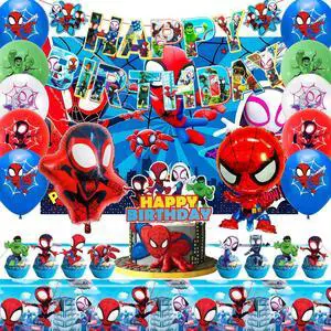 Marvel Spiderman and His Amazing Friends Birthday Party Decoration Boys Balloons Marvel Spiderman and His Amazing Friends Birthday Party Decoration Boys Balloons