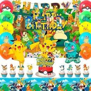 Pokemon Party Supplies, 38 Pcs Pokemon Birthday Decorations Set - Pokemon Balloons Banners Cake Topper & Pokemon Birthday Balloons for Kids Pokemon Birthday Party Decorations Pokemon Party Supplies, 38 Pcs Pokemon Birthday Decorations Set - Pokemon Balloons Banners Cake Topper & Pokemon Birthday Balloons for Kids Pokemon Birthday Party Decorations