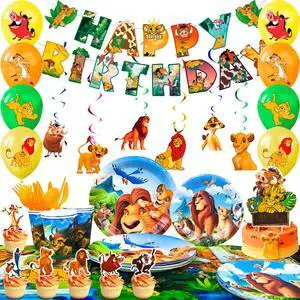 Disney Lion King Party Decorations Simba Birthday Set Tableware Plates Balloons Disney Lion King Party Decorations Simba Birthday Set Tableware Plates Balloons