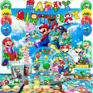 Su-perr M-arioo Birthday Party Supplies,177pcs M-arioo Party Decorations&Tableware Set-M-arioo Party Plates Cups Napkins Table Cloth Balloons Backdrop Banner etc Su-perr M-arioo Birthday Decorations Su-perr M-arioo Birthday Party Supplies,177pcs M-arioo Party Decorations&Tableware Set-M-arioo Party Plates Cups Napkins Table Cloth Balloons Backdrop Banner etc Su-perr M-arioo Birthday Decorations