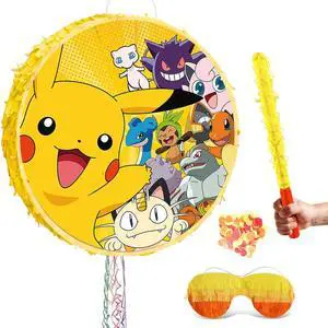 4 Pcs Pokémon Pinata, Pokémon Pinata Set - Pokémon Themed Pinata, Pokémon Party Pinata Stick, Pokémon Party Game Eye Mask ETC. Pokémon Pinata Supplies for Pokémon Birthday Party Decorations 4 Pcs Pokémon Pinata, Pokémon Pinata Set - Pokémon Themed Pinata, Pokémon Party Pinata Stick, Pokémon Party Game Eye Mask ETC. Pokémon Pinata Supplies for Pokémon Birthday Party Decorations
