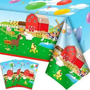 Farm Animal Tablecloth,3pcs Barnyard Theme Tablecloths Set - Farm Animal Party Tablecloth,Farm Tablecloth & Farm Animals Tablecover, for Farm Party Decorations & Farm Birthday Decorations Supplies Farm Animal Tablecloth,3pcs Barnyard Theme Tablecloths Set - Farm Animal Party Tablecloth,Farm Tablecloth & Farm Animals Tablecover, for Farm Party Decorations & Farm Birthday Decorations Supplies