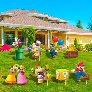 Mario Birthday Party Supplies Mario Yard Signs With Stakes - 8pcs Mario Themed Yard Signs for Mario Party Decorations, Mario Birthday Decorations & Super Mario Outdoor Decorations Mario Party Favors Mario Birthday Party Supplies Mario Yard Signs With Stakes - 8pcs Mario Themed Yard Signs for Mario Party Decorations, Mario Birthday Decorations & Super Mario Outdoor Decorations Mario Party Favors