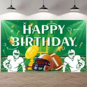 Football Party Backdrop, 71x43'' Football Birthday Party Background, Happy Birthday Football Backdrop & Football Birthday Backdrop, for Football Party Decorations & Football Birthday Decorations Football Party Backdrop, 71x43'' Football Birthday Party Background, Happy Birthday Football Backdrop & Football Birthday Backdrop, for Football Party Decorations & Football Birthday Decorations