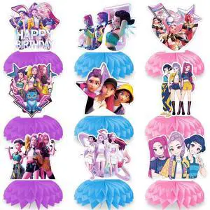 Kpop Honeycomb Centerpieces Demon Music Hunter Party Decoration Birthday Supply Kpop Honeycomb Centerpieces Demon Music Hunter Party Decoration Birthday Supply