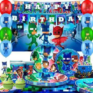 PJ Masks Birthday Decorations,112pcs PJ Masks Party Decorations & PJ Masks Tableware set- PJ Masks Birthday Plates Napkins & PJ Masks Balloons Banner Cake Toppers etc PJ Masks Birthday Party Supplies PJ Masks Birthday Decorations,112pcs PJ Masks Party Decorations & PJ Masks Tableware set- PJ Masks Birthday Plates Napkins & PJ Masks Balloons Banner Cake Toppers etc PJ Masks Birthday Party Supplies