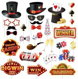 Casino Photo Booth Props, 28 Pcs Casino Themed Photo Booth Props, Casino Night Photo Booth Props & Casino Theme Party Photo Booth Props for Casino Theme Party Decorations & Las Vegas Party Decorations Casino Photo Booth Props, 28 Pcs Casino Themed Photo Booth Props, Casino Night Photo Booth Props & Casino Theme Party Photo Booth Props for Casino Theme Party Decorations & Las Vegas Party Decorations