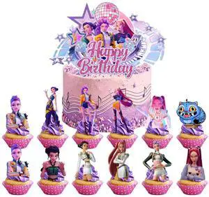 25 KPOP Party Decoration Demon Music Hunter Cake Birthday Supplies Cake Topper 25 KPOP Party Decoration Demon Music Hunter Cake Birthday Supplies Cake Topper