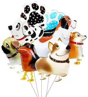 9pcs Dog Foil Balloons for Dog Party Supplies, Walking Dog Balloons Dog Birthday Balloons for Puppy Birthday Party Decorations Supplies Pet Party Decorations 9pcs Dog Foil Balloons for Dog Party Supplies, Walking Dog Balloons Dog Birthday Balloons for Puppy Birthday Party Decorations Supplies Pet Party Decorations