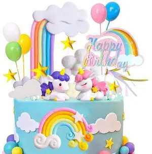 Unicorn Cake Decoration, 23pcs Unicorn Cake Topper Set - Unicorn Rainbow Cake Decorations & Unicorn Cloud Balloon Star etc Unicorn Party Cake Topper for Unicorn Birthday Unicorn Cake Decoration, 23pcs Unicorn Cake Topper Set - Unicorn Rainbow Cake Decorations & Unicorn Cloud Balloon Star etc Unicorn Party Cake Topper for Unicorn Birthday