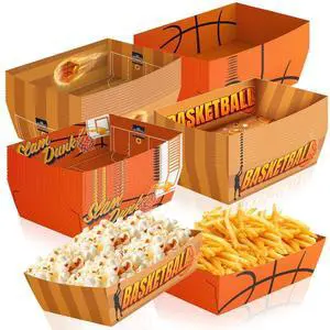 Basketball Party Decorations, 36pcs Basketball Serving Trays Basketball Popcorn Tray Basketball Food Trays for Basketball Birthday Party Decorations, Basketball Snack Trays for Basketball Decor Basketball Party Decorations, 36pcs Basketball Serving Trays Basketball Popcorn Tray Basketball Food Trays for Basketball Birthday Party Decorations, Basketball Snack Trays for Basketball Decor