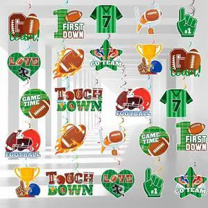 Football Hanging Swirls Decorations,36 Pcs Football Party Hanging Swirl,American Football Hanging Swirls&Football Hanging Spirals for Hanging Football Decorations&Football Birthday Party Decoration Football Hanging Swirls Decorations,36 Pcs Football Party Hanging Swirl,American Football Hanging Swirls&Football Hanging Spirals for Hanging Football Decorations&Football Birthday Party Decoration