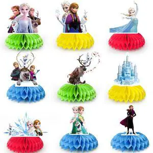 Frozen Centerpieces,9pcs Frozen Birthday Party Table Centerpieces Set- Frozen Party Centerpieces, Frozen Honeycomb Centerpieces & Frozen Themed Centerpieces for Elsa Party or Frozen Table Decorations Frozen Centerpieces,9pcs Frozen Birthday Party Table Centerpieces Set- Frozen Party Centerpieces, Frozen Honeycomb Centerpieces & Frozen Themed Centerpieces for Elsa Party or Frozen Table Decorations