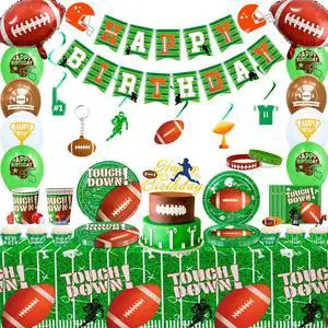 Football Decoration Tableware Set Soccer Birthday Party Supplies Banner Balloons Football Decoration Tableware Set Soccer Birthday Party Supplies Banner Balloons