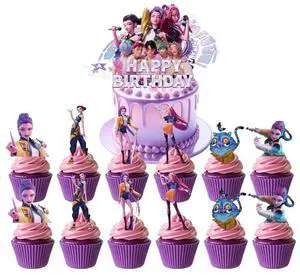 25 Pcs Kpop Demon Hunter Cake Toppers Set - 1 Pcs Large Kpop Demon Hunter Cake Toppers & 24 Pcs Kpop Demon Hunter Cupcake Toppers for Kpop Demon Hunter Party Decorations 25 Pcs Kpop Demon Hunter Cake Toppers Set - 1 Pcs Large Kpop Demon Hunter Cake Toppers & 24 Pcs Kpop Demon Hunter Cupcake Toppers for Kpop Demon Hunter Party Decorations