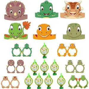 18 Pcs Dinosaurs Party Favor Dino Party Decorations Kids Game Supply Gift Photo Props 18 Pcs Dinosaurs Party Favor Dino Party Decorations Kids Game Supply Gift Photo Props