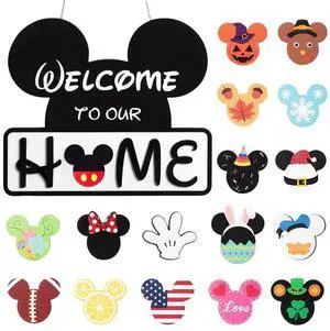 Welcome Door Sign Mickey Mouse Party Decoration Disney Party Supplies Outdoor Welcome Door Sign Mickey Mouse Party Decoration Disney Party Supplies Outdoor