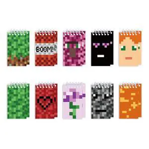 Pixels Kids Mini Notebooks Party Bag Filler Mini Note Pad Small Pocket Notebook Pixels Kids Mini Notebooks Party Bag Filler Mini Note Pad Small Pocket Notebook