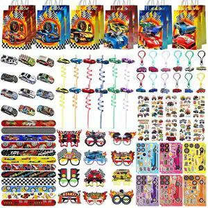 Racing Party Favors Bags Fillers, 96pcs Race Car Birthday Party Favors Decorations Set Includes Racing Car Party Keychain Slap Bracelets Eyeglasses Tattoos Stickers etc Cars Birthday Party Supplies Racing Party Favors Bags Fillers, 96pcs Race Car Birthday Party Favors Decorations Set Includes Racing Car Party Keychain Slap Bracelets Eyeglasses Tattoos Stickers etc Cars Birthday Party Supplies