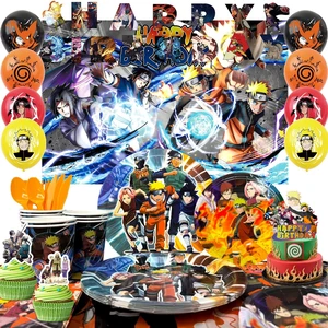 Naruto Birthday Party Supplies, 112 Pcs Naruto Party Decorations & Tableware Sets - Naruto Cake Toppers Backdrop Plates Tablecloth etc. Naruto Party Supplies for Kids Naruto Birthday Party Supplies, 112 Pcs Naruto Party Decorations & Tableware Sets - Naruto Cake Toppers Backdrop Plates Tablecloth etc. Naruto Party Supplies for Kids