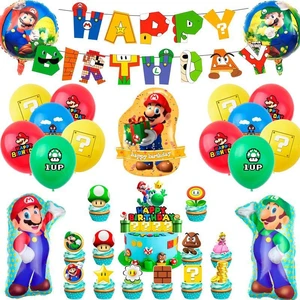 Su-perr M-arioo Birthday Party Supplies,44pcs Su-perr M-arioo Party Decorations Set- Su-perr M-arioo Bros Balloons Banners Cake Toppers etc Su-perr M-arioo Themed Party Decorations for Kids Boys/Girls Su-perr M-arioo Birthday Party Supplies,44pcs Su-perr M-arioo Party Decorations Set- Su-perr M-arioo Bros Balloons Banners Cake Toppers etc Su-perr M-arioo Themed Party Decorations for Kids Boys/Girls