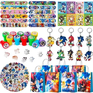 Sonic Party Favors for Kids, 110 Pcs Sonic Birthday Party Favors Set - Sonic Gift Bags Key Chains Stickers Slap Bands Seals etc Sonic Party Supplies for Sonic Birthday Decorations Sonic Party Favors for Kids, 110 Pcs Sonic Birthday Party Favors Set - Sonic Gift Bags Key Chains Stickers Slap Bands Seals etc Sonic Party Supplies for Sonic Birthday Decorations