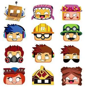 Game Paper Masks for Kids Game Birthday Party Favors Game Party Decorations Game Paper Masks for Kids Game Birthday Party Favors Game Party Decorations