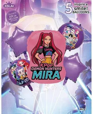 Kpop Party Decoration Demon Music Hunter Birthday Party Supplies Foil Balloons Kpop Party Decoration Demon Music Hunter Birthday Party Supplies Foil Balloons