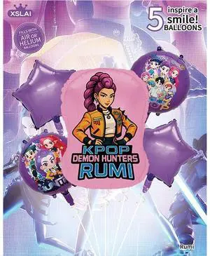 Kpop Party Decoration Demon Music Hunter Birthday Party Supplies Foil Balloons Kpop Party Decoration Demon Music Hunter Birthday Party Supplies Foil Balloons